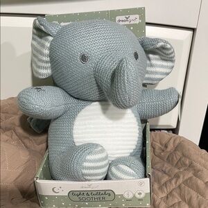 Dream & Co. Blue Elephant Plush Music Toy
